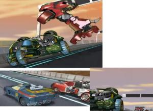 transformers on racing